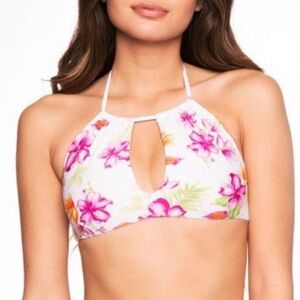 Frankie's Bikinis Swim | Koa Top In Tropical Bouquet